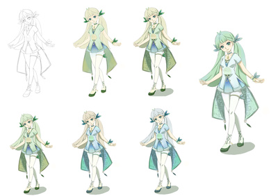 青之藍 動漫人物設計與開發的藝術探索